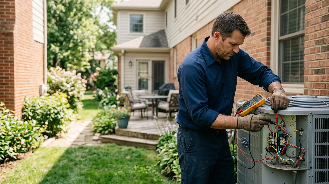 HVAC technician working near Wilton, NH